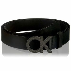 CALVIN KLEIN | Black Matte Leather Belt